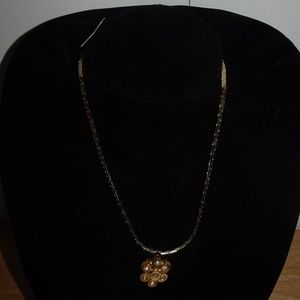 Vtg. New Medici Gold Tone Pendant Necklace